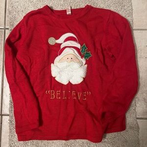 Vintage Christmas Santa ugly sweater